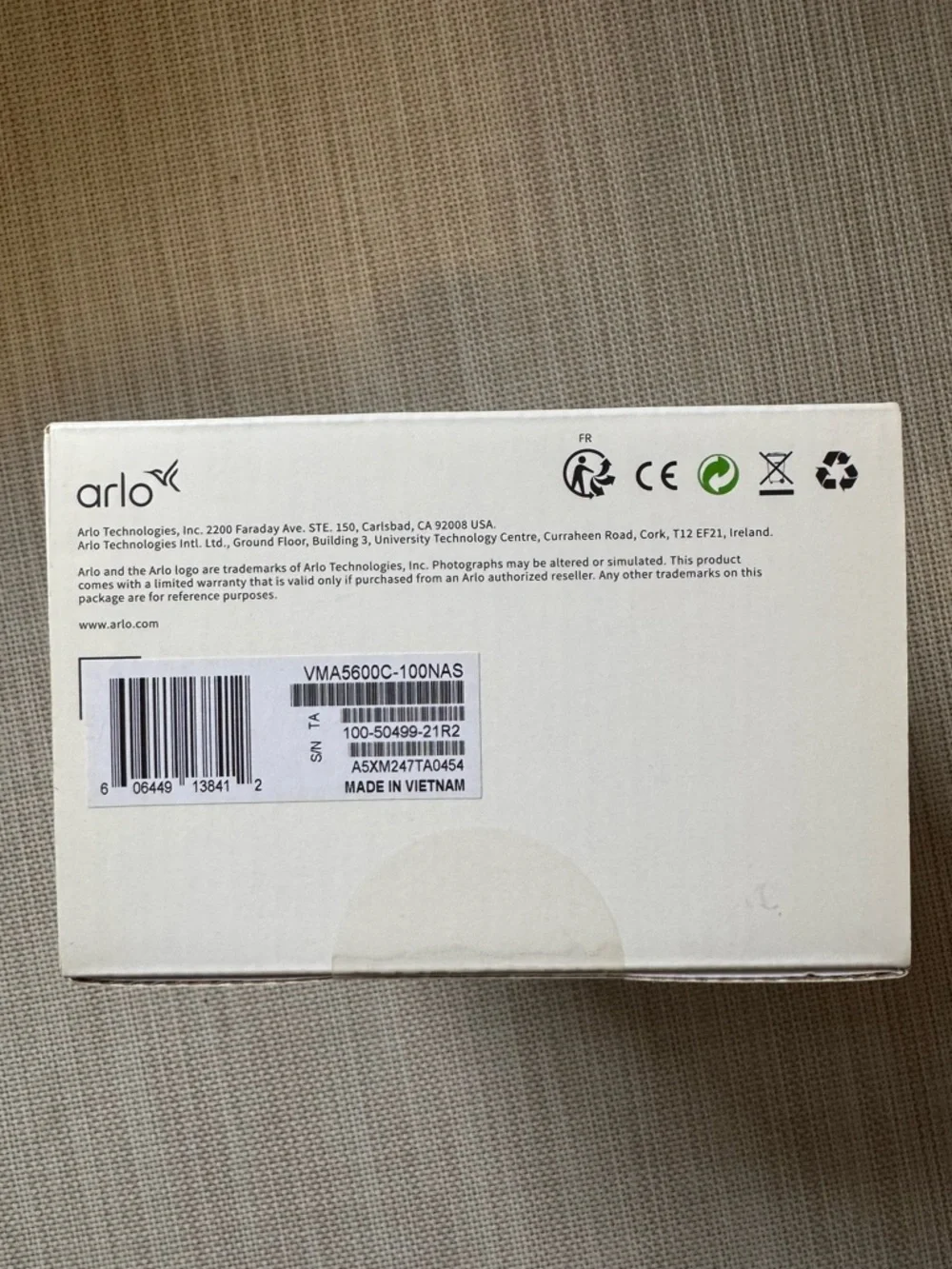 Arlo Outdoor Magnetic Charging Cable – 25 ft (Model VMA5600C)